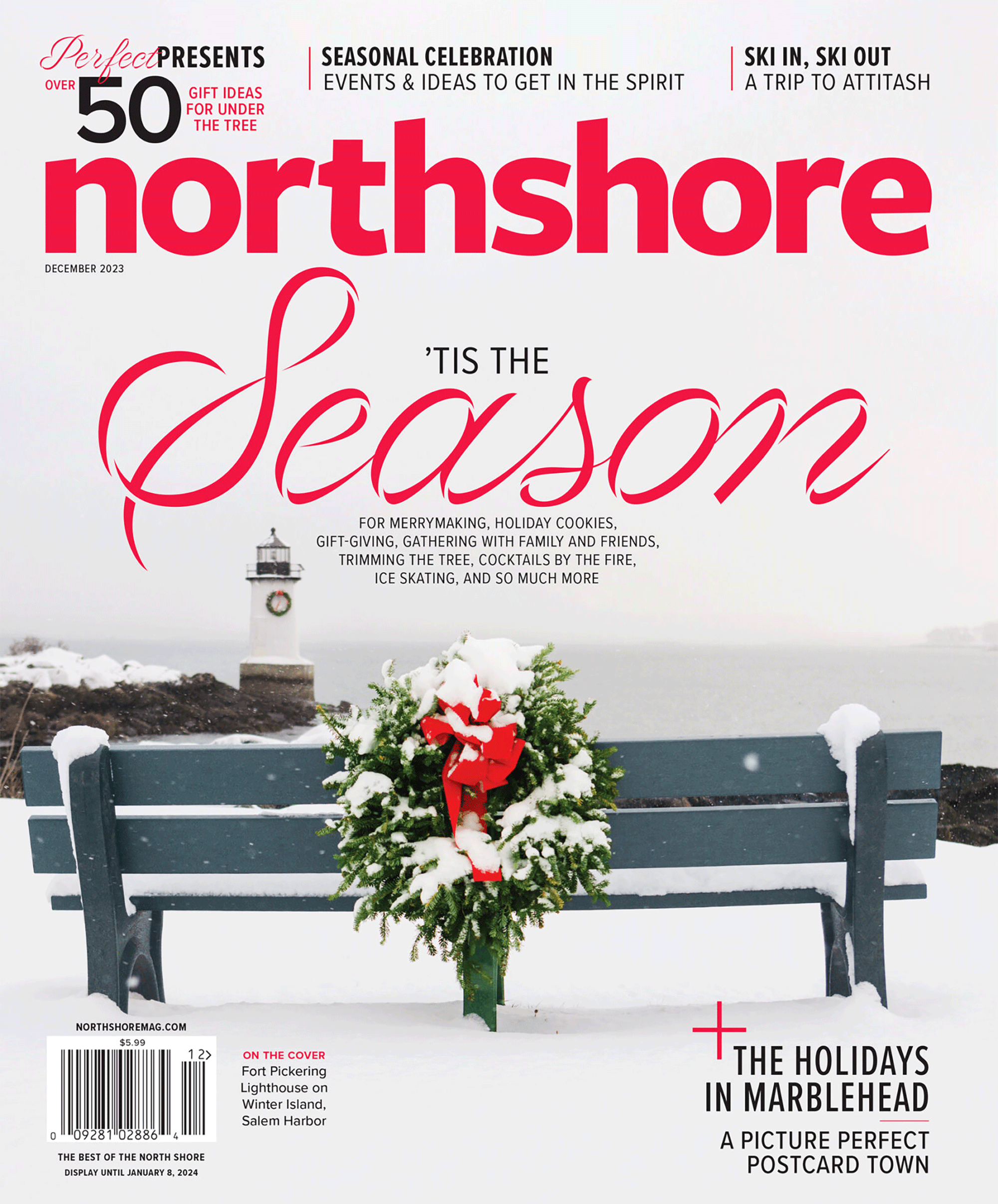 North Shore Magazine December 2023 cover